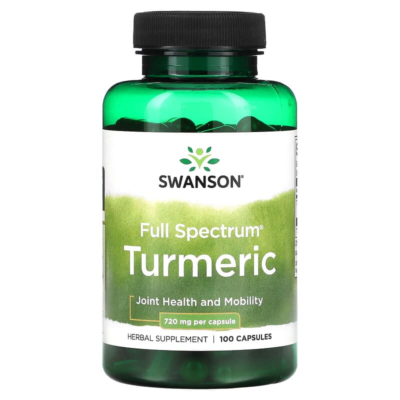 Swanson Full Spectrum Turmeric 720 mg 100 Capsules 1 Swanson Full Spectrum Turmeric 720 mg 100 Capsules 087614019406