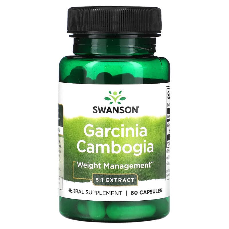Swanson Garcinia Cambogia 5:1 Extract 60 Capsules 1 Swanson Garcinia Cambogia 5:1 Extract 60 Capsules 087614115788
