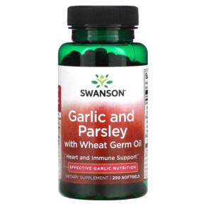 Swanson Garlic and Parsley with Wheat Germ Oil 250 Softgels 087614013862