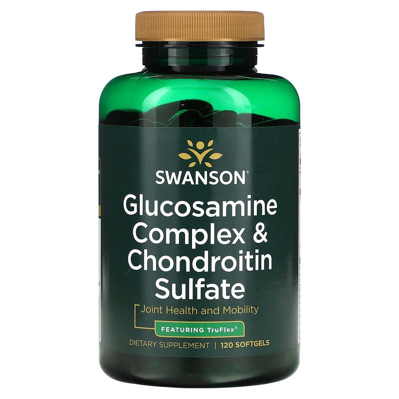 Swanson Glucosamine Complex & Chondroitin Sulfate 120 Softgels 1 Swanson Glucosamine Complex & Chondroitin Sulfate 120 Softgels 087614021553