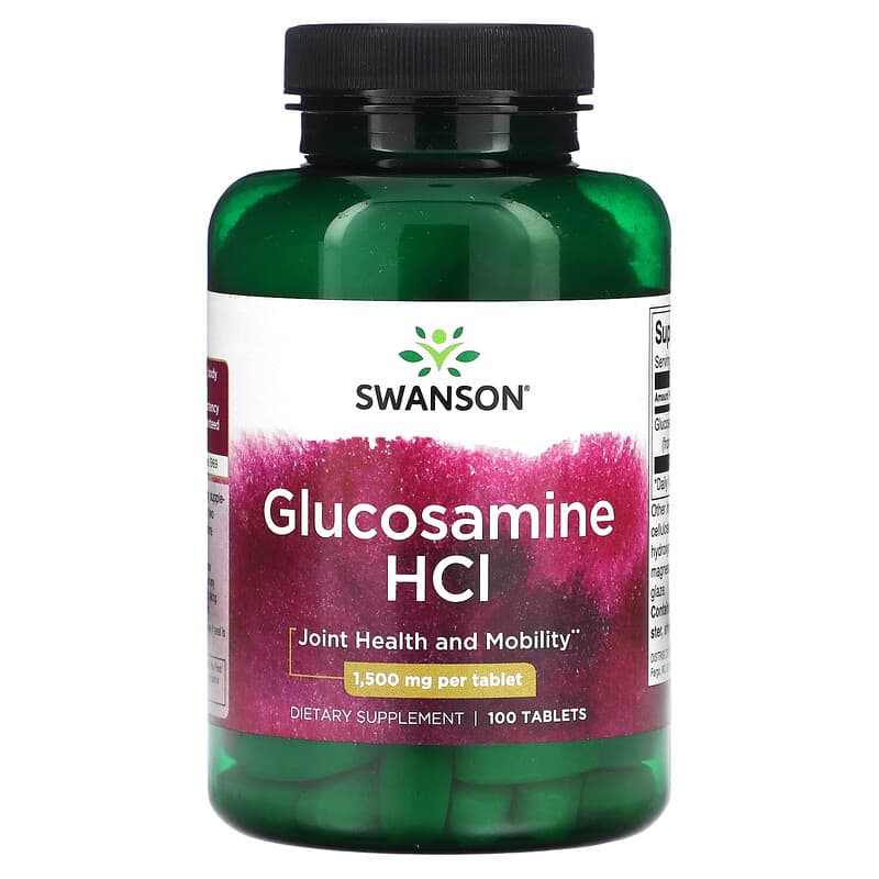 Swanson Glucosamine HCI 1.500 mg 100 Tablets 1 Swanson Glucosamine HCI 1.500 mg 100 Tablets 087614018423