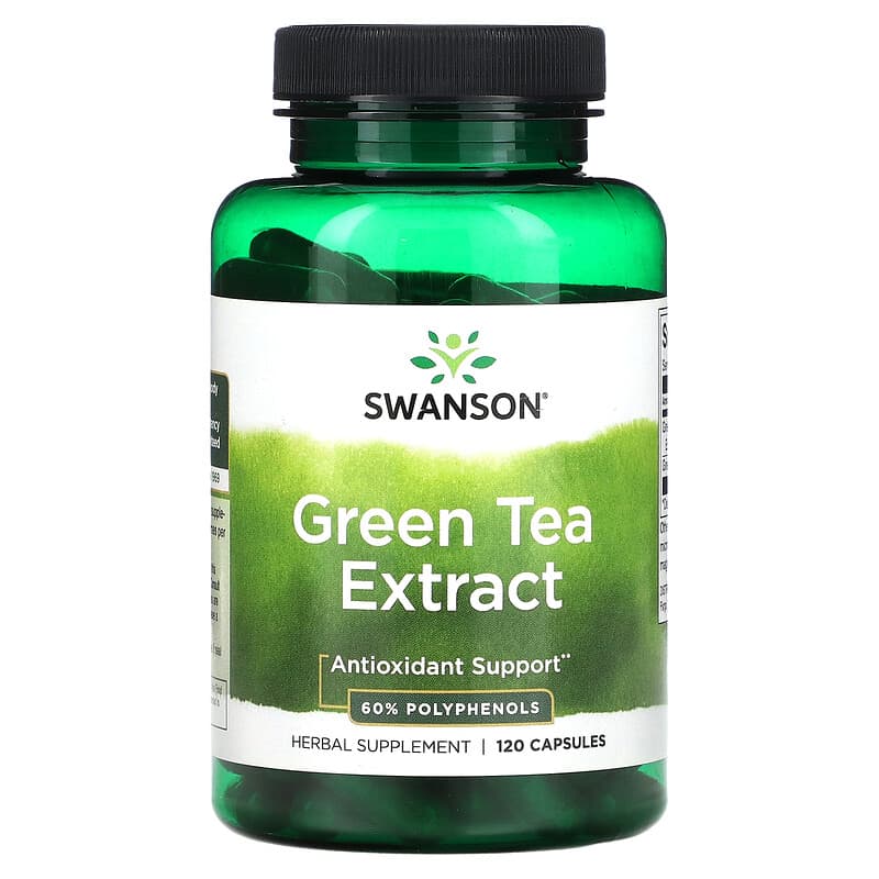 Swanson Green Tea Extract 120 Capsules 1 Swanson Green Tea Extract 120 Capsules 087614141077
