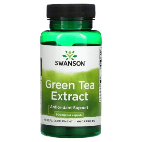 Swanson Green Tea Extract 500 mg 60 Capsules 087614140995