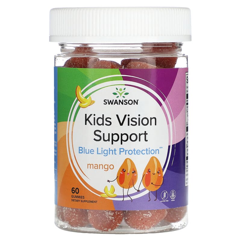 Swanson Kids Vision Support Mango 60 Gummies 1 Swanson Kids Vision Support Mango 60 Gummies 087614118826