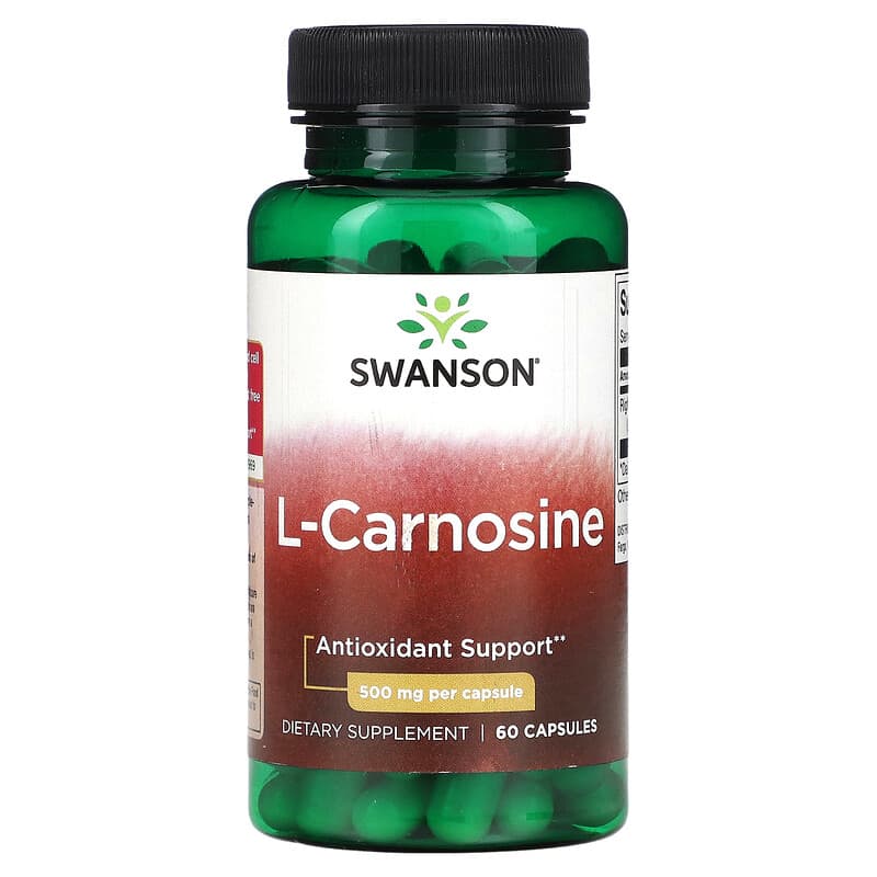 Swanson L-Carnosine 500 mg 60 Capsules 1 Swanson L-Carnosine 500 mg 60 Capsules 087614021188