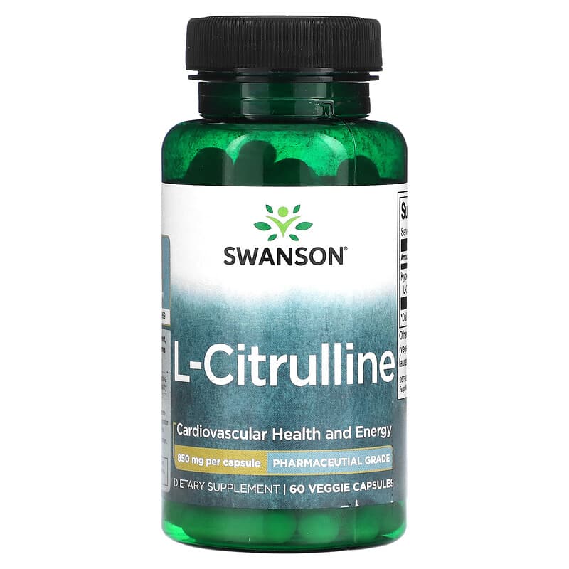 Swanson L-Citrulline 850 mg 60 Veggie Capsules 1 Swanson L-Citrulline 850 mg 60 Veggie Capsules 087614028972