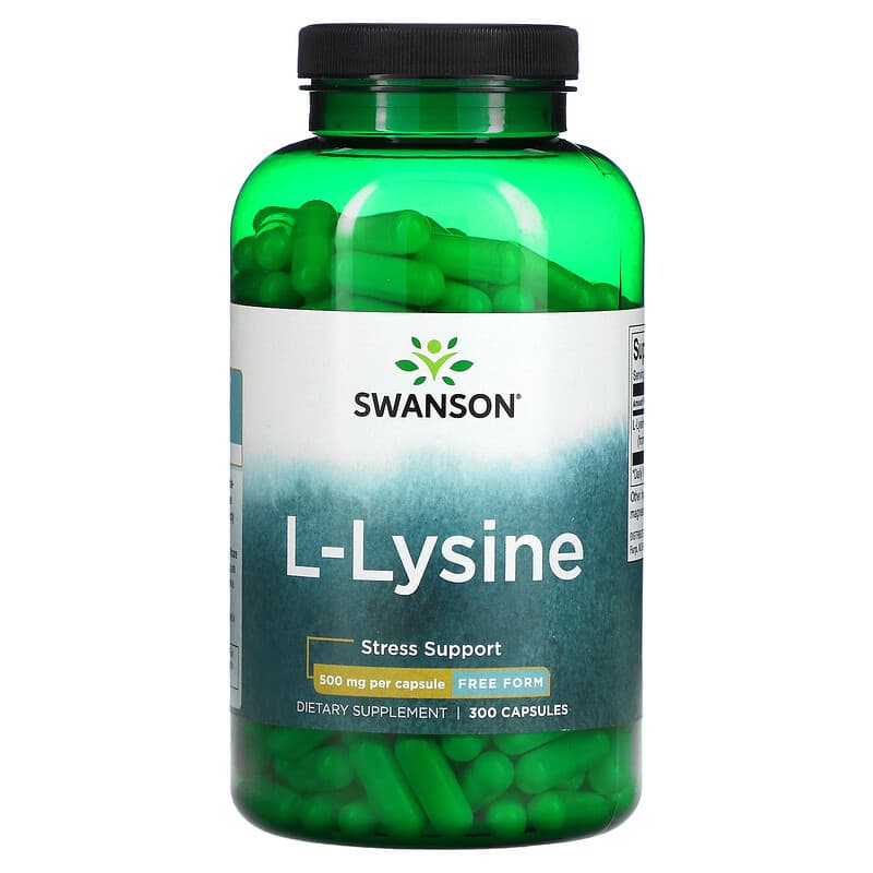 Swanson L-lysine 500 mg 300 Capsules 1 Swanson L-lysine 500 mg 300 Capsules 087614012698