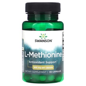 Swanson L-Methionine 500 mg 30 Capsules 087614111216