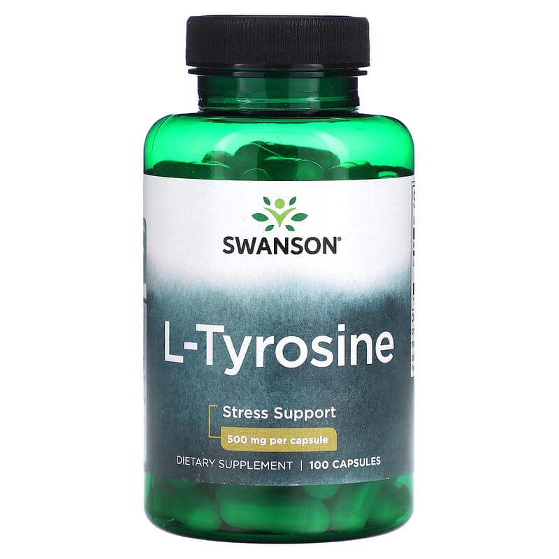 Swanson L-Tyrosine 500 mg 100 Capsules 1 Swanson L-Tyrosine 500 mg 100 Capsules 087614018553