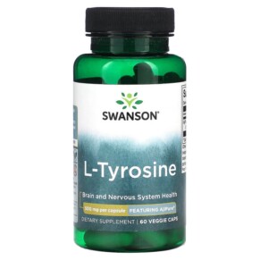 Swanson L-Tyrosine 500 mg 60 Veggie Caps 087614025131