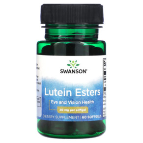 Swanson Lutein Esters 20 mg 60 Softgels 087614019024