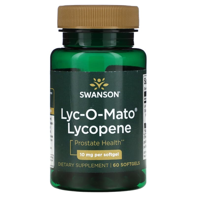 Swanson Lyc-O-Mato Lycopene 10 mg 60 Softgels 1 Swanson Lyc-O-Mato Lycopene 10 mg 60 Softgels 087614210223