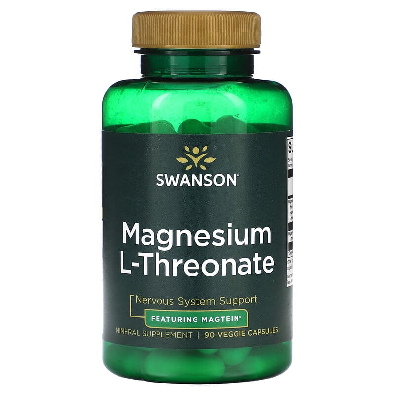 Swanson Magnesium L-Threonate 90 Veggie Capsules 1 Swanson Magnesium L-Threonate 90 Veggie Capsules 087614027005