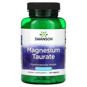 Swanson Magnesium Taurate 100 mg 120 tablets 087614113647