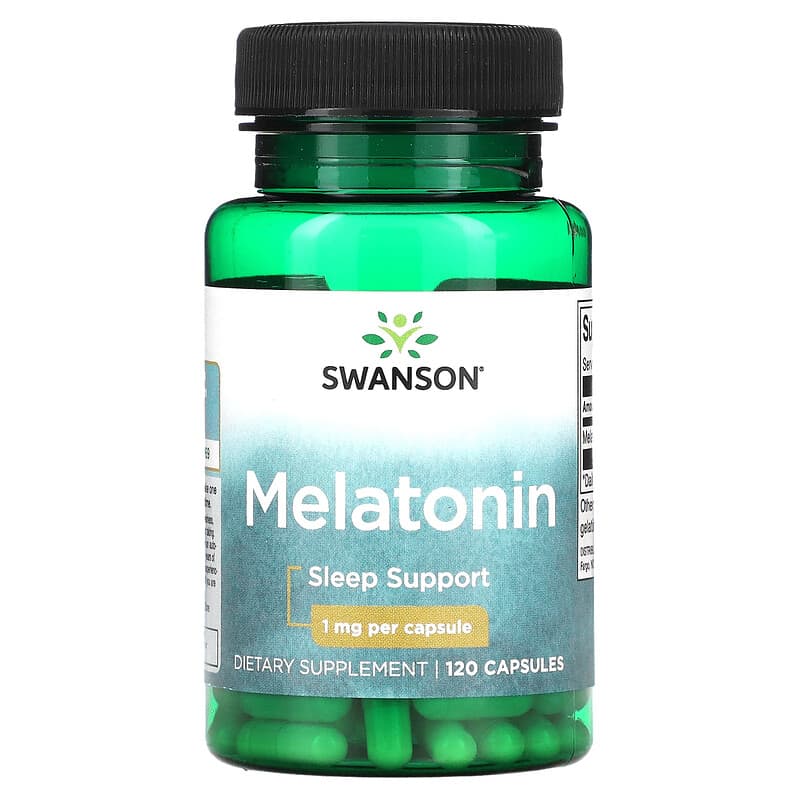 Swanson Melatonin 1 mg 120 Capsules 1 Swanson Melatonin 1 mg 120 Capsules 087614015422