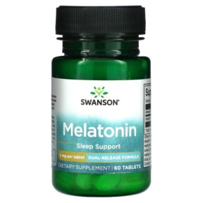 Swanson Melatonin 3 mg 60 Tablets 087614021140