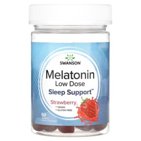 Swanson Melatonin Low Dose Strawberry 60 Gummies 087614118710