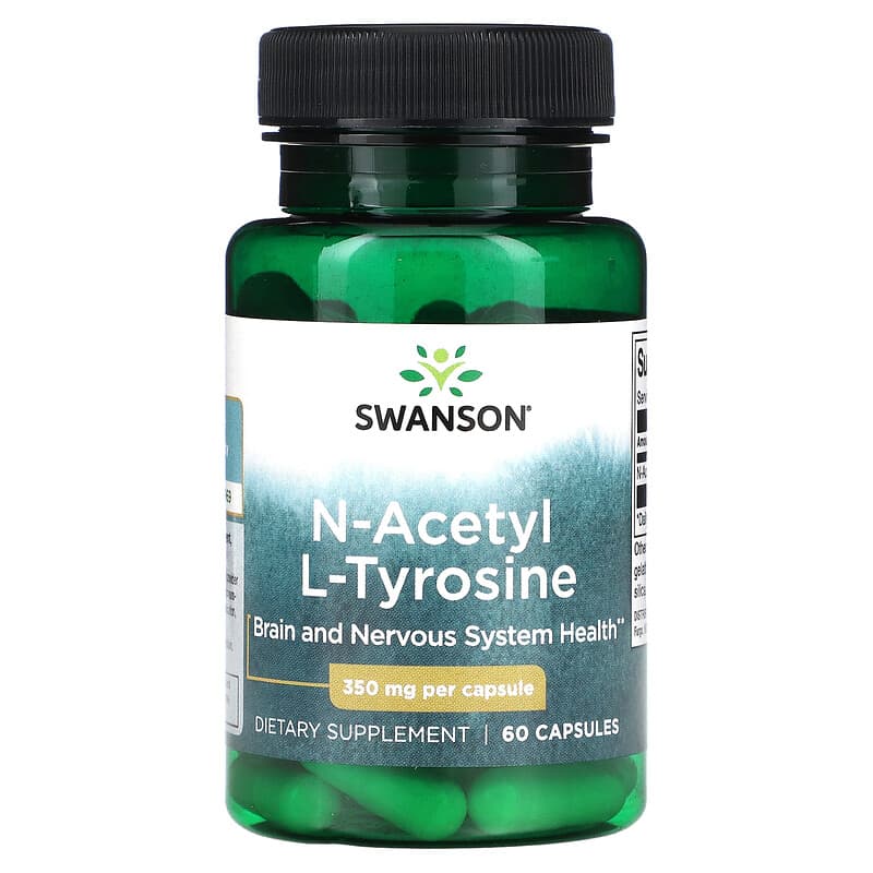 Swanson N-Acetyl L-Tyrosine 350 mg 60 Capsules 1 Swanson N-Acetyl L-Tyrosine 350 mg 60 Capsules 087614114088