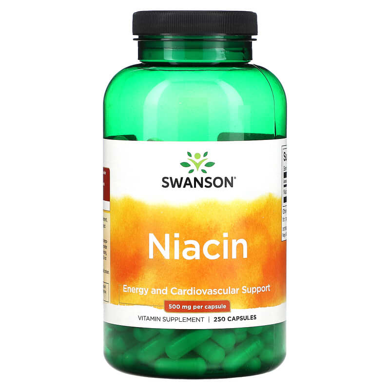 Swanson Niacin 500 mg 250 Capsules 1 Swanson Niacin 500 mg 250 Capsules 087614010472
