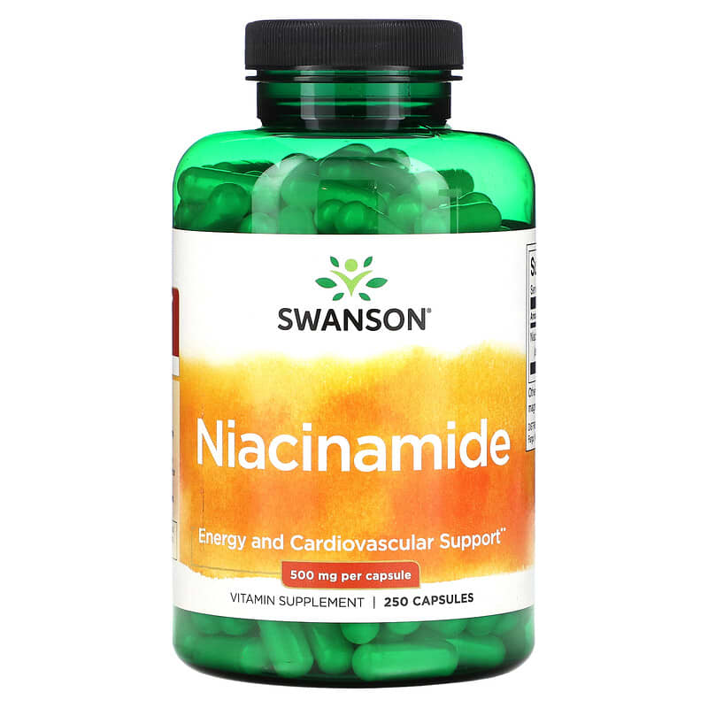 Swanson Niacinamide 500 mg 250 Capsules 1 Swanson Niacinamide 500 mg 250 Capsules 087614010526