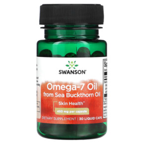 Swanson Omega-7 Oil from Sea Buckthorn Oil 450 mg 30 Liquid Caps 087614170961