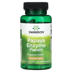Swanson Papaya Enzyme Papain 100 mg 90 Veggie Capsules 087614114279