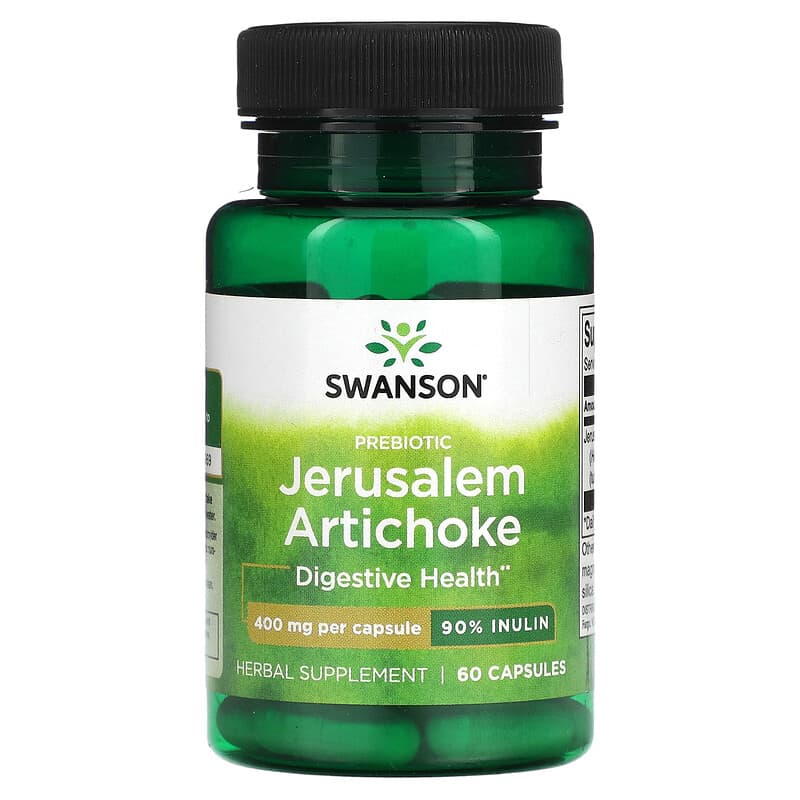 Swanson Prebiotic Jerusalem Artichocke 400 mg 60 Capsules 1 Swanson Prebiotic Jerusalem Artichocke 400 mg 60 Capsules 087614112985