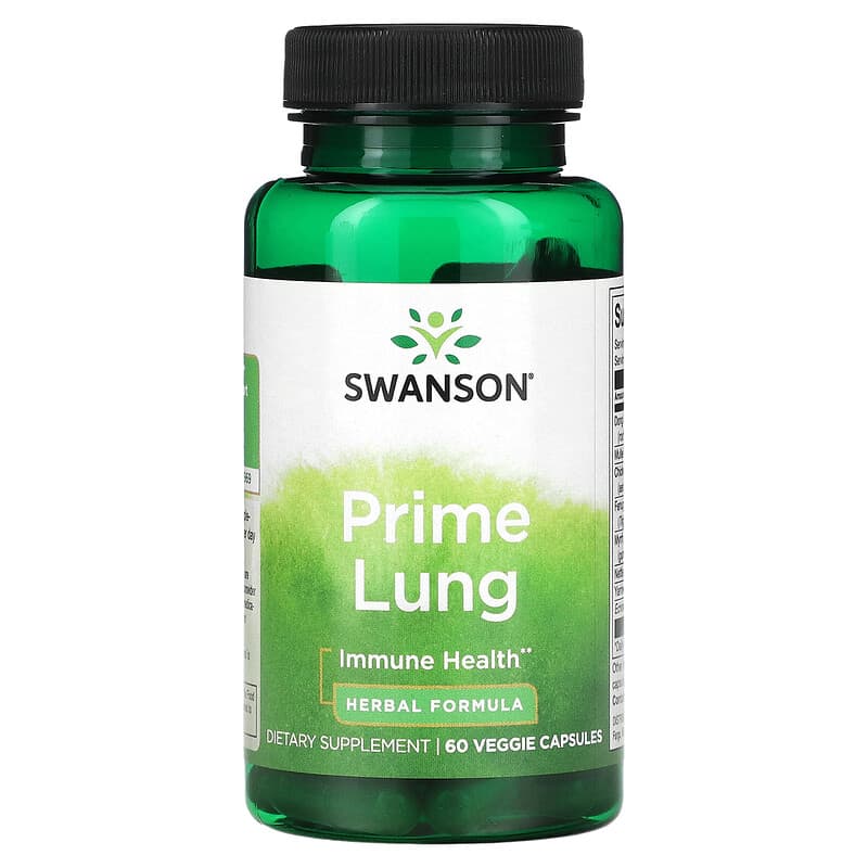 Swanson Prime Lung 60 Veggie Capsules 1 Swanson Prime Lung 60 Veggie Capsules 087614117713