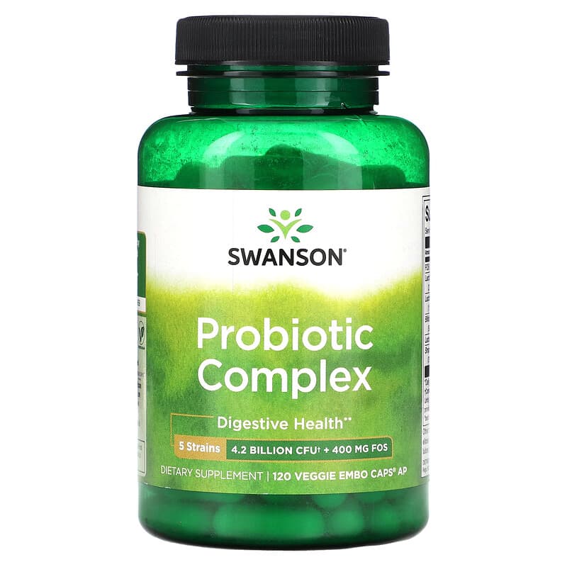 Swanson Probiotic Complex 120 Veggie EMBO Caps AP 1 Swanson Probiotic Complex 120 Veggie EMBO Caps AP 087614020792