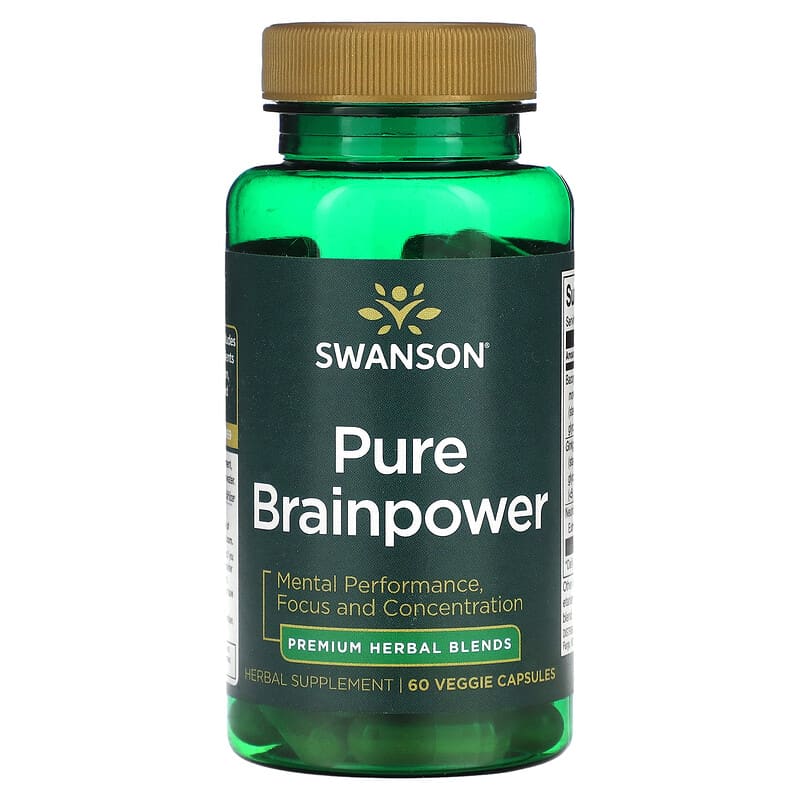 Swanson Pure Brainpower 60 Veggie Capsules 1 Swanson Pure Brainpower 60 Veggie Capsules 087614210513