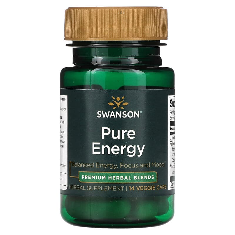 Swanson Pure Energy 14 Veggie Caps 1 Swanson Pure Energy 14 Veggie Caps 087614210728