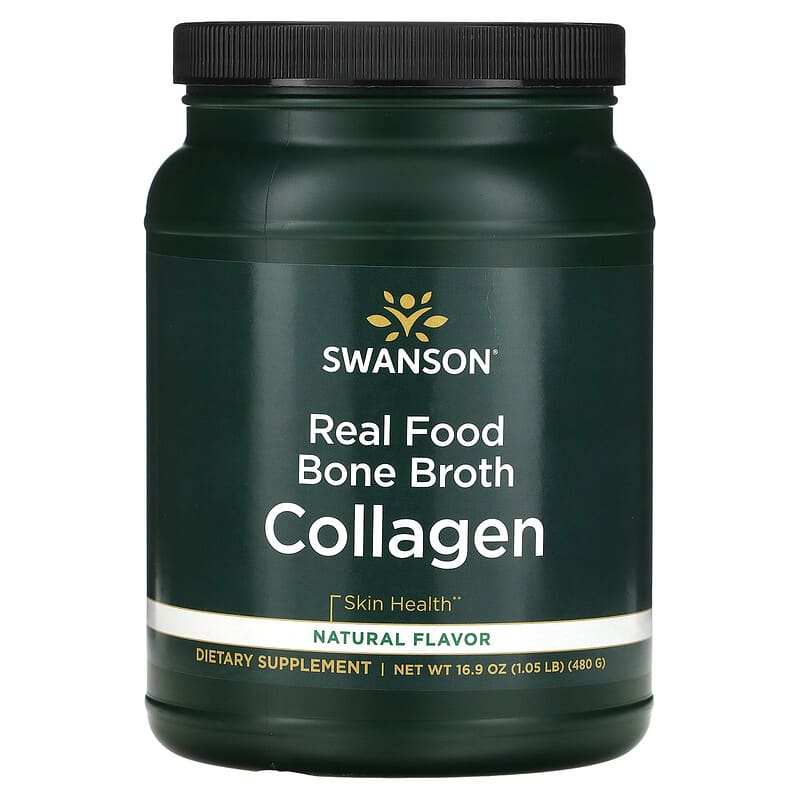 Swanson Real Food Bone Broth Collagen 1.05 lbs (480 g) 1 Swanson Real Food Bone Broth Collagen 1.05 lbs (480 g) 087614210636