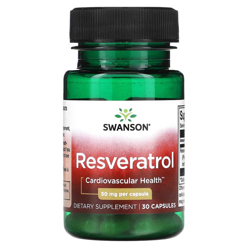 Swanson Resveratrol 50 mg 30 Capsules 1 Swanson Resveratrol 50 mg 30 Capsules 087614022826