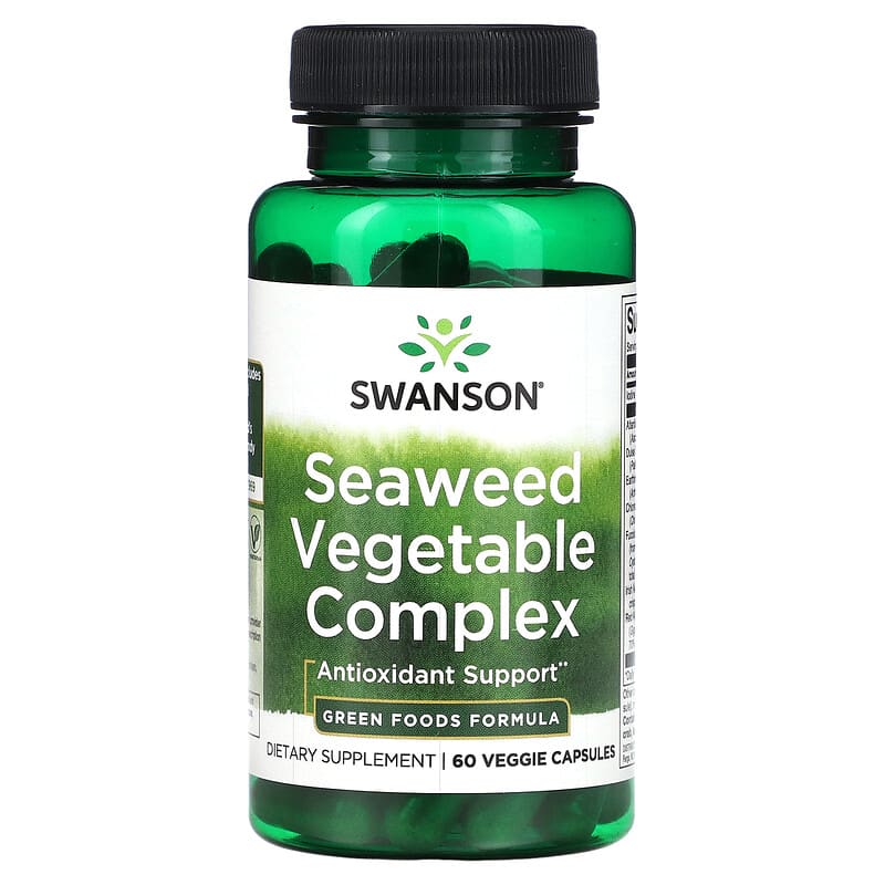 Swanson Seaweed Vegetable Complex 60 Veggie Capsules 1 Swanson Seaweed Vegetable Complex 60 Veggie Capsules 087614060293