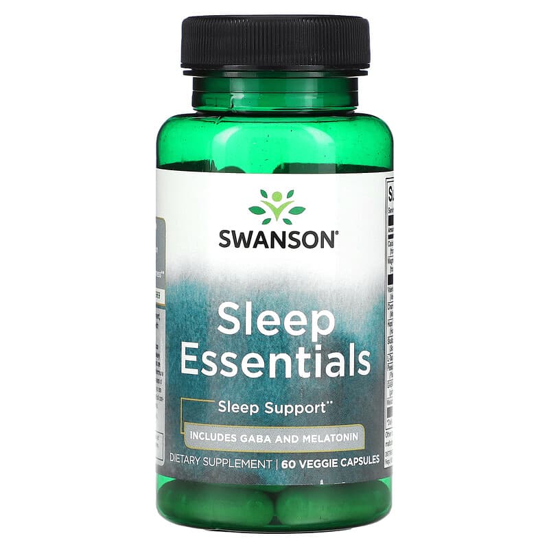 Swanson Sleep Essentials 60 Veggie Capsules 1 Swanson Sleep Essentials 60 Veggie Capsules 087614071046