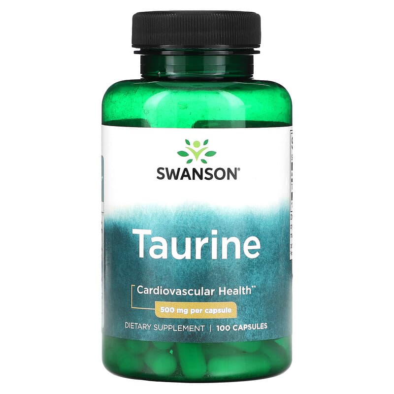 Swanson Taurine 500 mg 100 Capsules 1 Swanson Taurine 500 mg 100 Capsules 087614018270