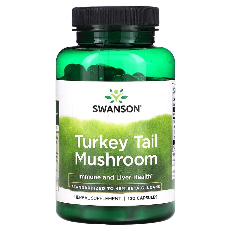 Swanson Turkey Tail Mushroom 120 Capsules 1 Swanson Turkey Tail Mushroom 120 Capsules 087614141503
