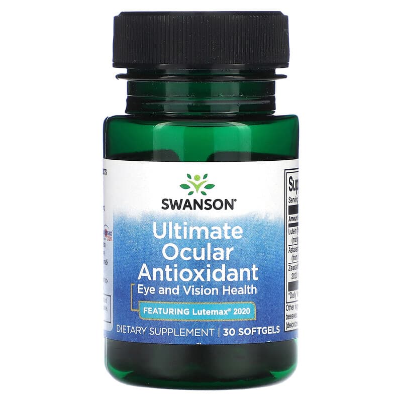 Swanson Ultimate Ocular Antioxidant 30 Softgels 1 Swanson Ultimate Ocular Antioxidant 30 Softgels 087614028682