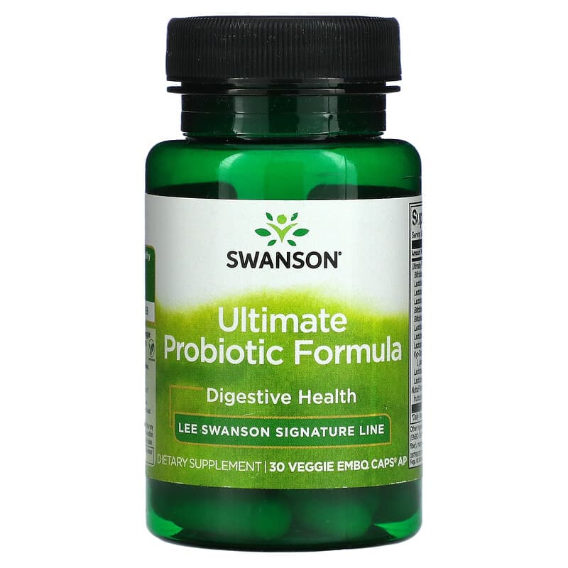 Swanson Ultimate Probiotic Formula 30 Veggie Embo Caps Ap 1 Swanson Ultimate Probiotic Formula 30 Veggie Embo Caps Ap 087614200248