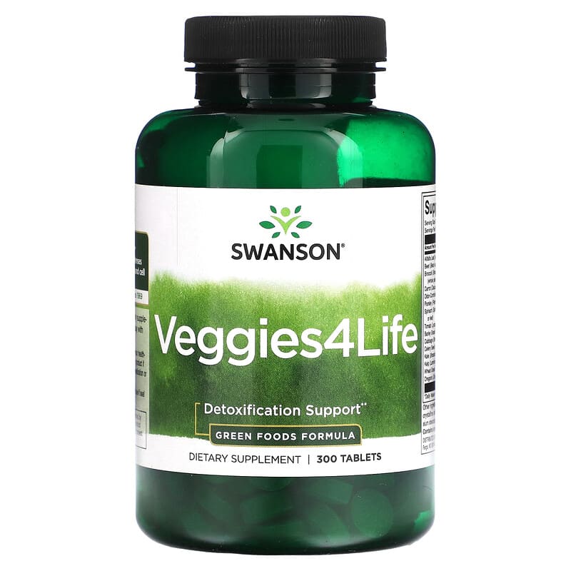 Swanson Veggies4Life 300 Tablets 1 Swanson Veggies4Life 300 Tablets 087614060163