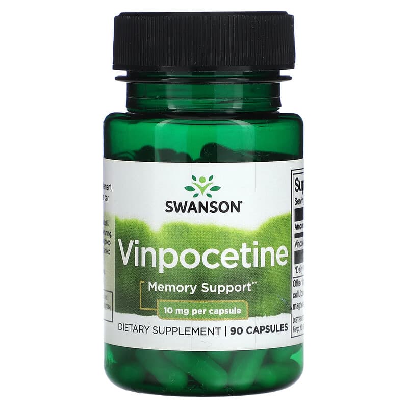 Swanson Vinpocetine 10 mg 90 Capsules 1 Swanson Vinpocetine 10 mg 90 Capsules 087614117331