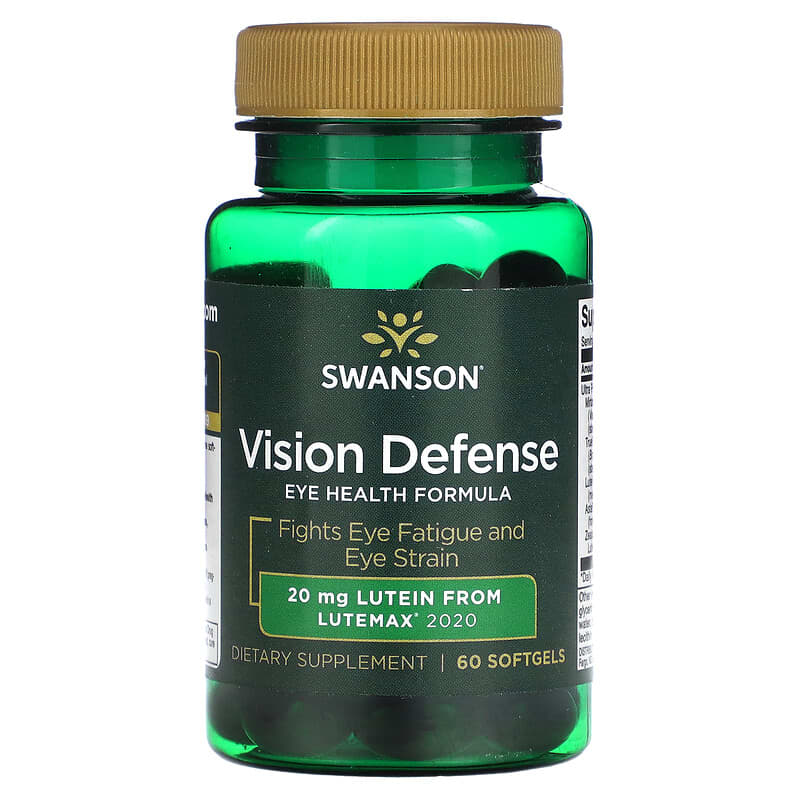 Swanson Vision Defense 60 Softgels 1 Swanson Vision Defense 60 Softgels 087614210322