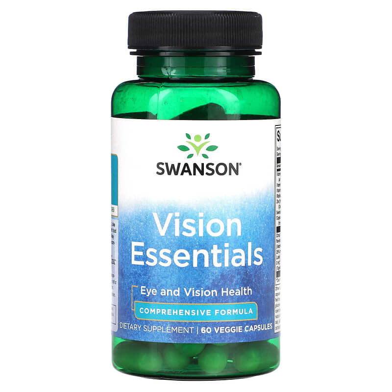 Swanson Vision Essentials 60 Veggie Capsules 1 Swanson Vision Essentials 60 Veggie Capsules 087614070971