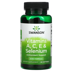 Swanson Vitamin A C E & Selenium 60 Softgels 087614021324