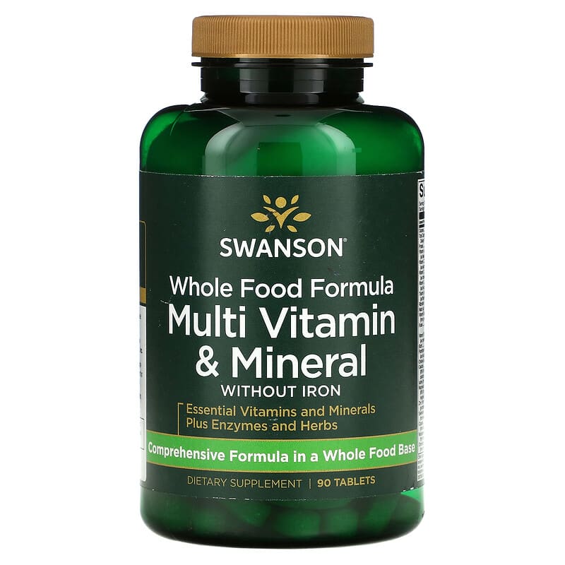 Swanson Whole Food Formula Multi Vitamin & Mineral 90 viên 1 Swanson Whole Food Formula Multi Vitamin & Mineral 90 Tablets 087614021522