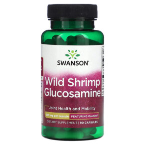 Swanson Wild Shrimp Glucosamine 500 mg 90 Capsules 087614028286