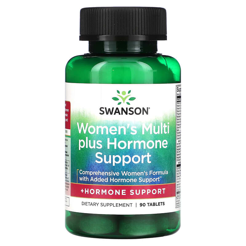 Swanson Women's Multi Plus Hormone Support 90 Tablets 1 Swanson Women's Multi Plus Hormone Support 90 Tablets 087614017990
