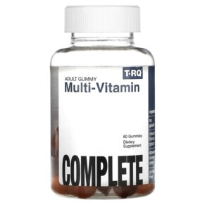 T-RQ Adult Gummy Multi-Vitamin Complete Strawberry Orange Cherry 60 Gummies 835776001049
