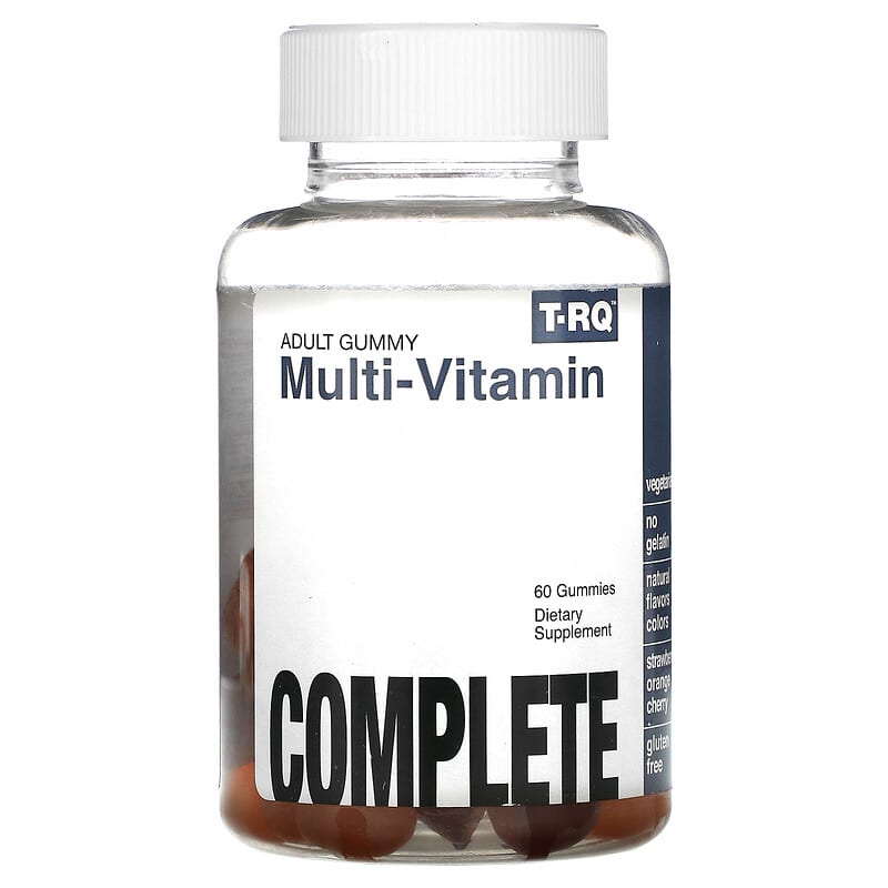 T-RQ Adult Gummy Multi-Vitamin Complete Strawberry Orange Cherry 60 Gummies 1 T-RQ Adult Gummy Multi-Vitamin Complete Strawberry Orange Cherry 60 Gummies 835776001049