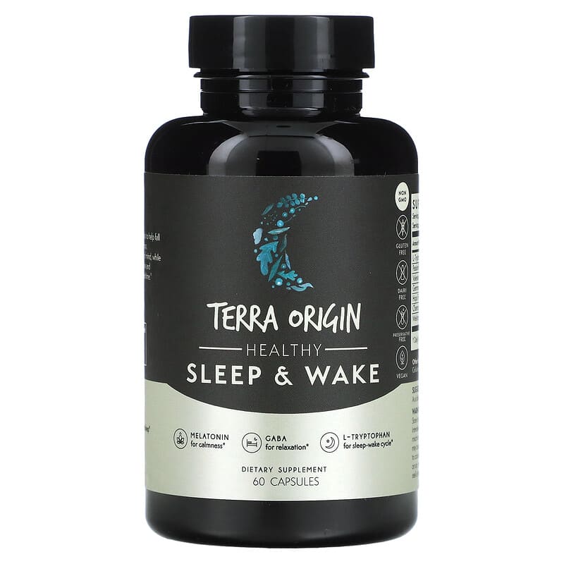 Terra Origin Healthy Sleep & Wake 60 Capsules 1 Terra Origin Healthy Sleep & Wake 60 Capsules 857668007045